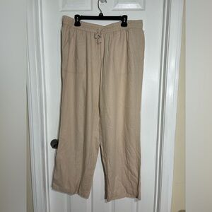 Avenue Pull on Linen Pants Size 14-16
